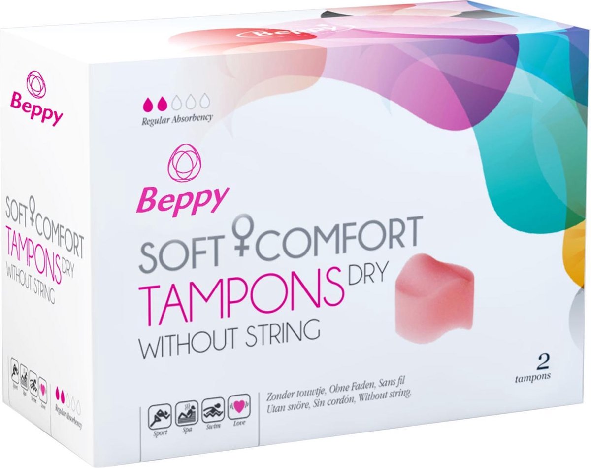 Beppy Soft + Comfort Tampons Dry - 2 stuks
