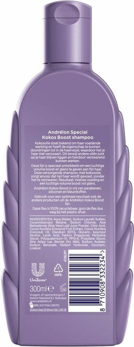 Andrelon Andrélon Shampoo Kokos Boost - 300 ml