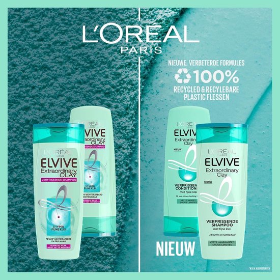 L'Oréal Shampoo Elvive Extraordinary Clay - 250 ml