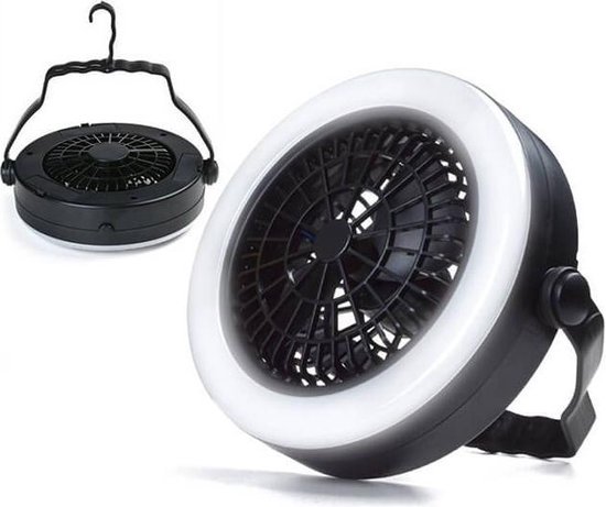 Benson Lamp + Ventilator LED - 2 in 1 - Zwart