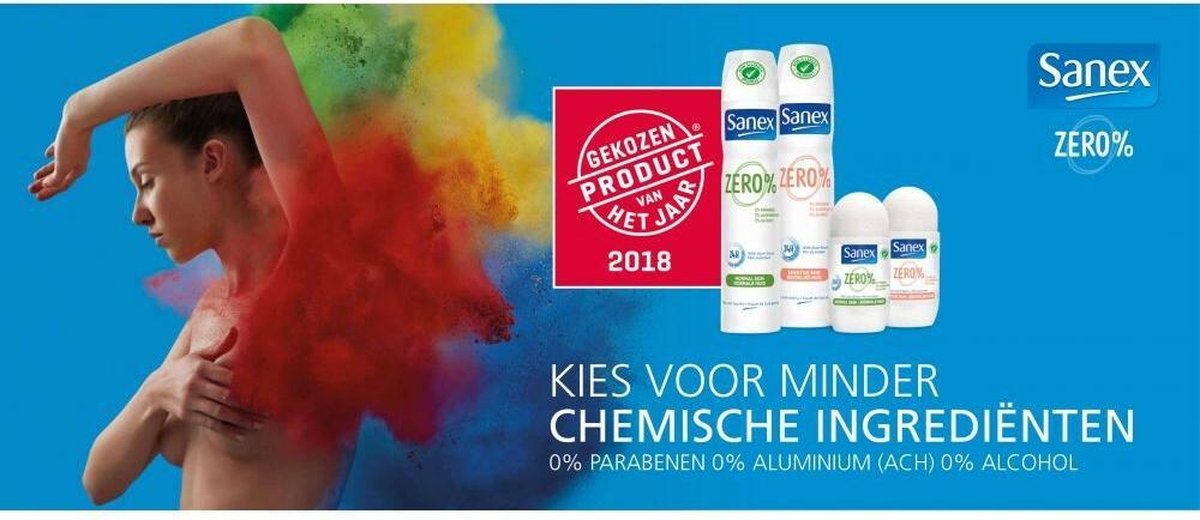 Sanex Deodorant Spray Zero% Sensitive Skin - 200 ml