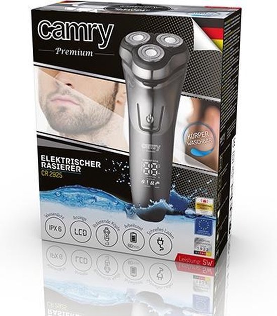 Camry CR2925 Scheerapparaat - 3 Roterende Scheerkoppen - Zwart