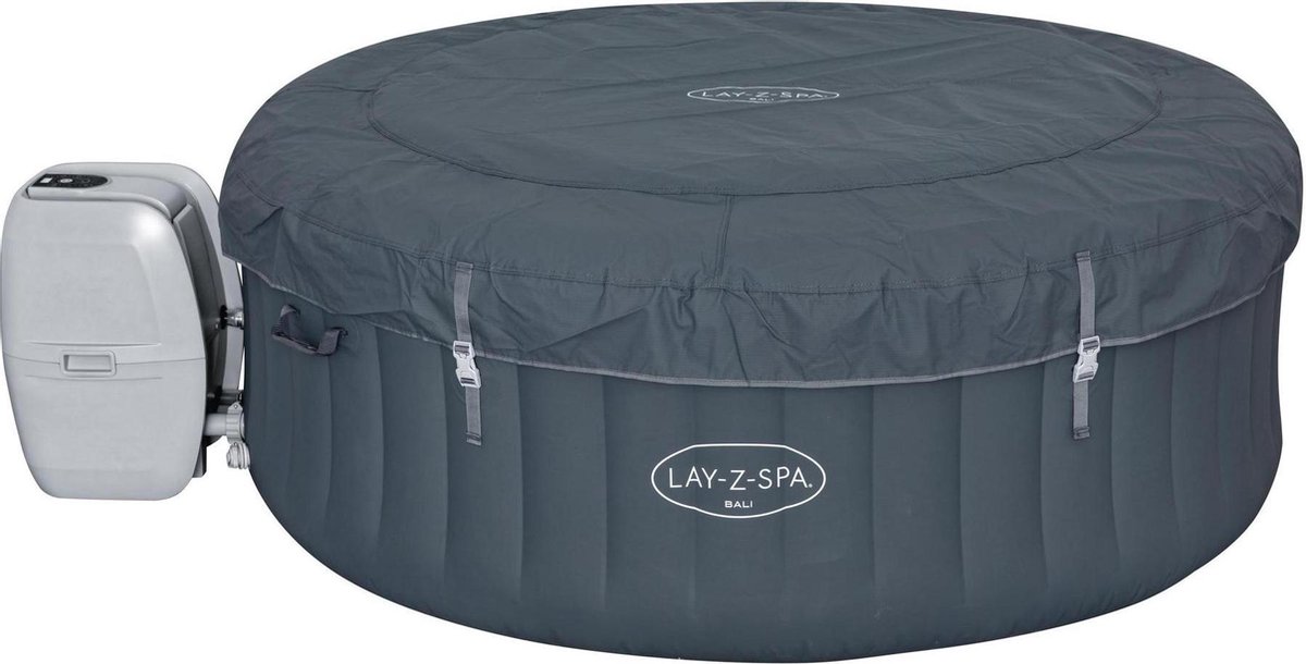 Bestway Jaccuzzi Lay-Z Spa Bali - Ø 180 x 66 cm - Grijs