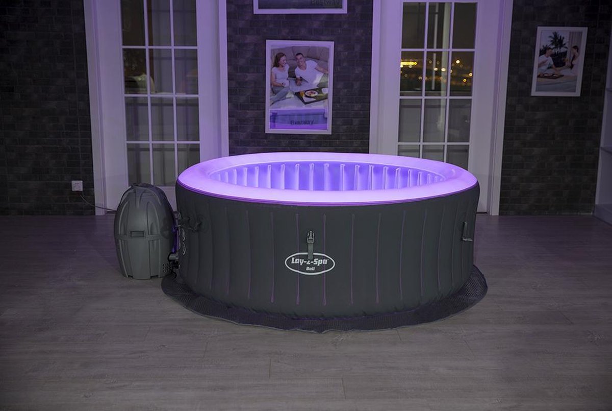Bestway Jaccuzzi Lay-Z Spa Bali - Ø 180 x 66 cm - Grijs