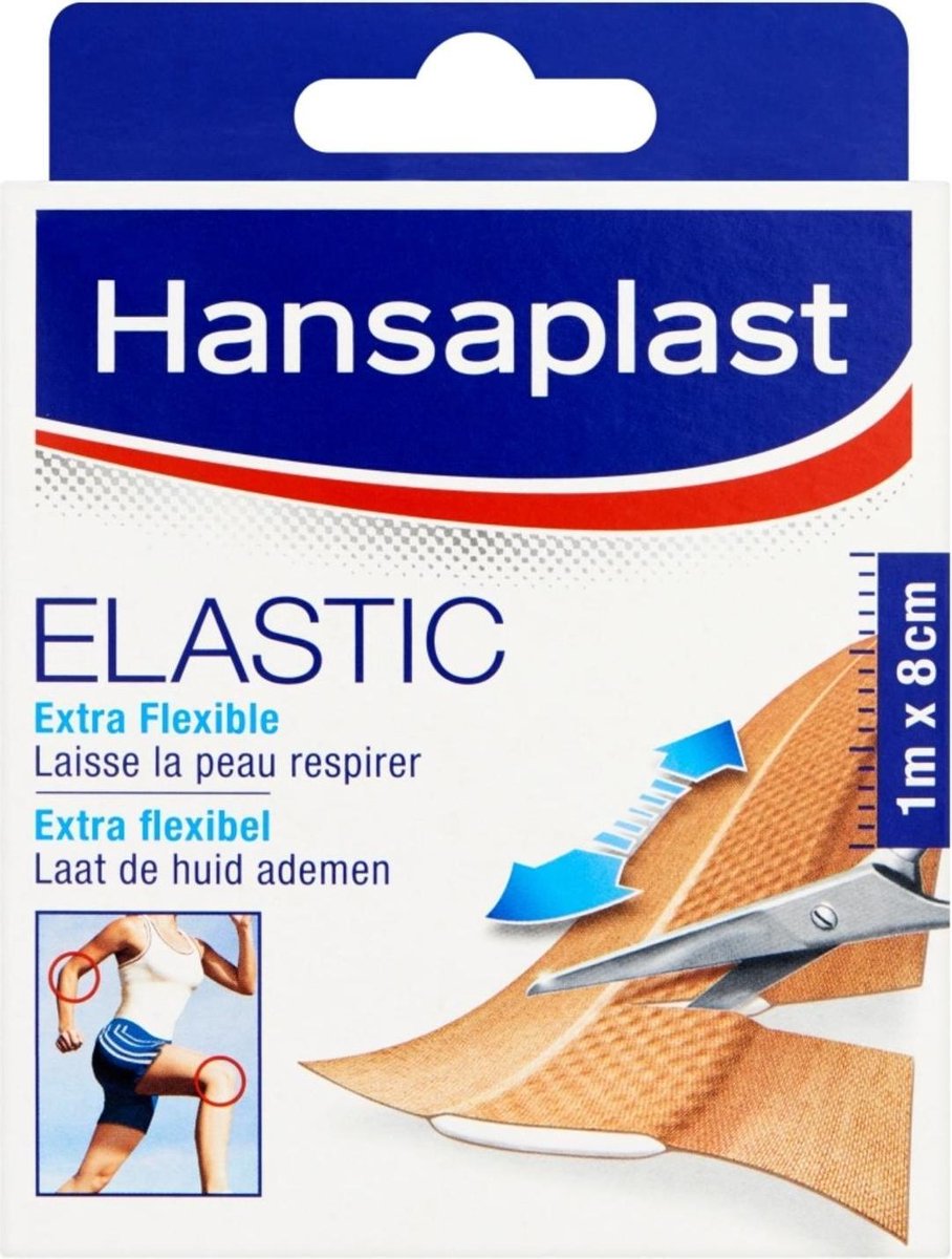 Hansaplast Elastic 8cm 1m Lengte x 8cm Breedte
