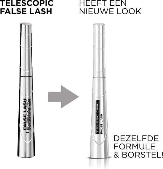 L'Oreal Paris L'Oreal Paris Mascara - False Lash Telescopic Magnetic - 9 ml - Zwart