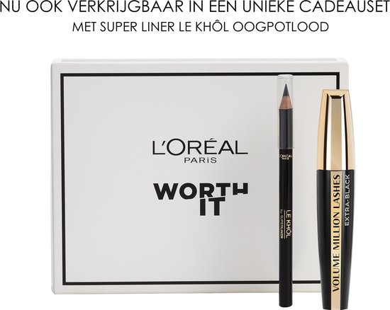 L'Oreal Paris L'Oreal Paris Mascara - Volume Million Lashes - Extra Black - 9,2 ml - Zwart