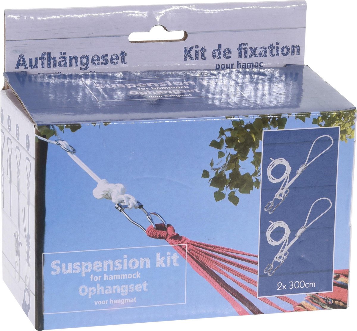 Huismerk Ophangset voor Hangmatten - Maximaal Draaggewicht 120 Kilo