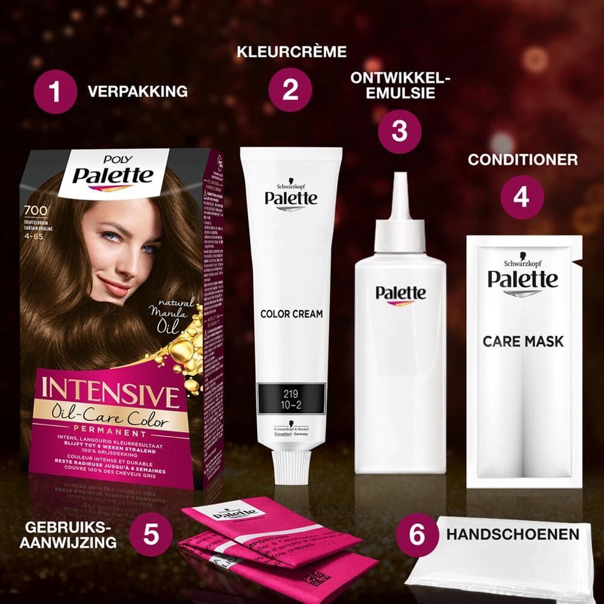 Schwarzkopf Poly Pallette Haarkleuring - 400 Intense Cacao