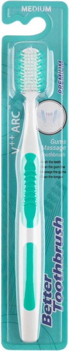 Better Toothbrush Tandenborstel Premium Medium - - Groen