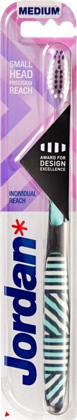 Jordan Tandenborstel Individual Reach Medium Voordeelverpakking - 10 stuks