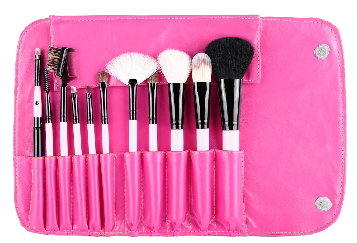 Huismerk Luxe Make Up Borstelset 11 Delig - - Roze
