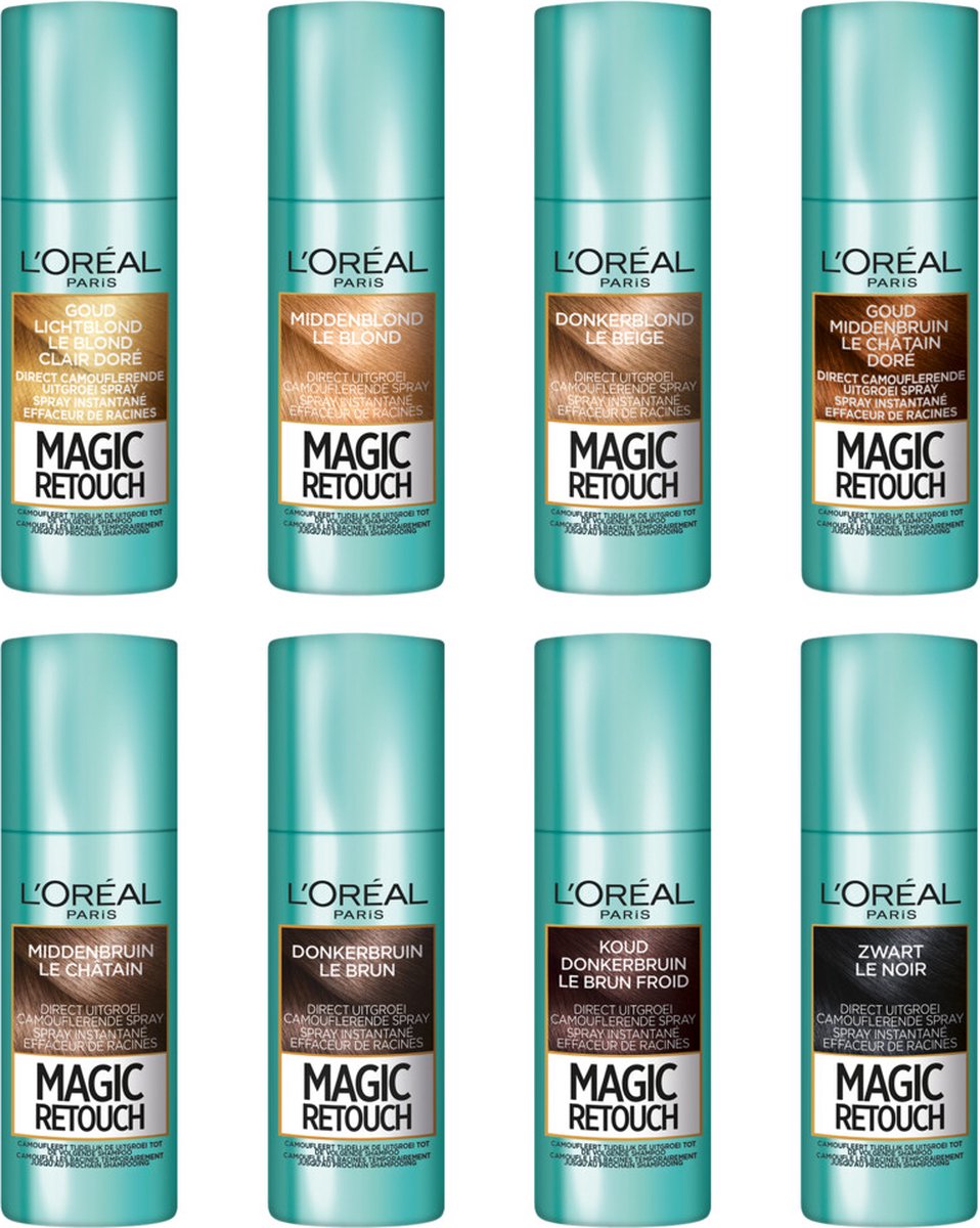 Loréal Paris Uitgroei Spray - Magic Retouch Donkerblond 75 ml - Grijs