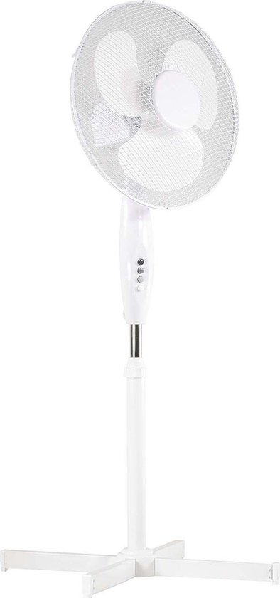 Huismerk Premium Ventilator Staand - 128 cm - Wit
