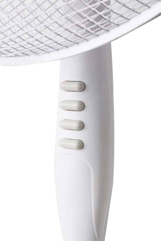 Huismerk Premium Ventilator Staand - 128 cm - Wit
