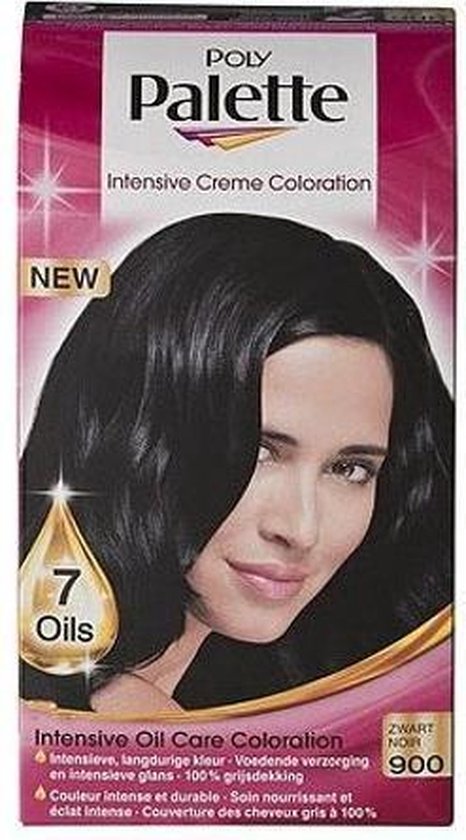 Schwarzkopf Haarverf Poly Palette Nr. 900 - 115 ml - Zwart