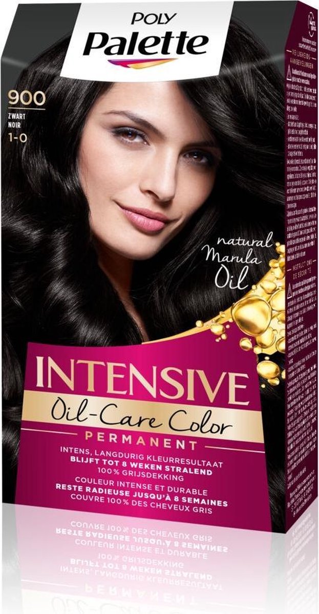 Schwarzkopf Haarverf Poly Palette Nr. 900 - 115 ml - Zwart