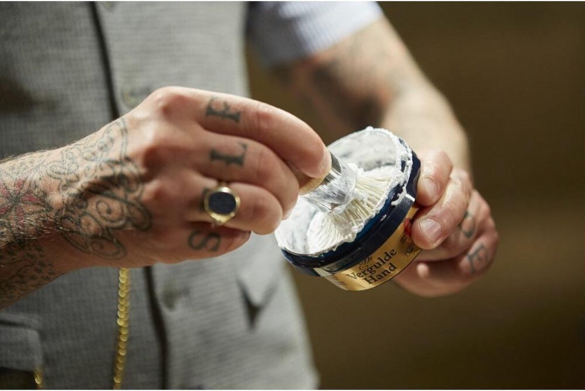 Vergulde Hand De Originele Scheerkwast - Kapperskwast