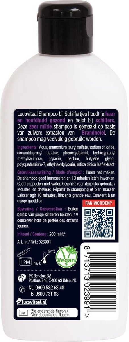 Lucovitaal Shampoo Bij Schilfertjes - 200 ml