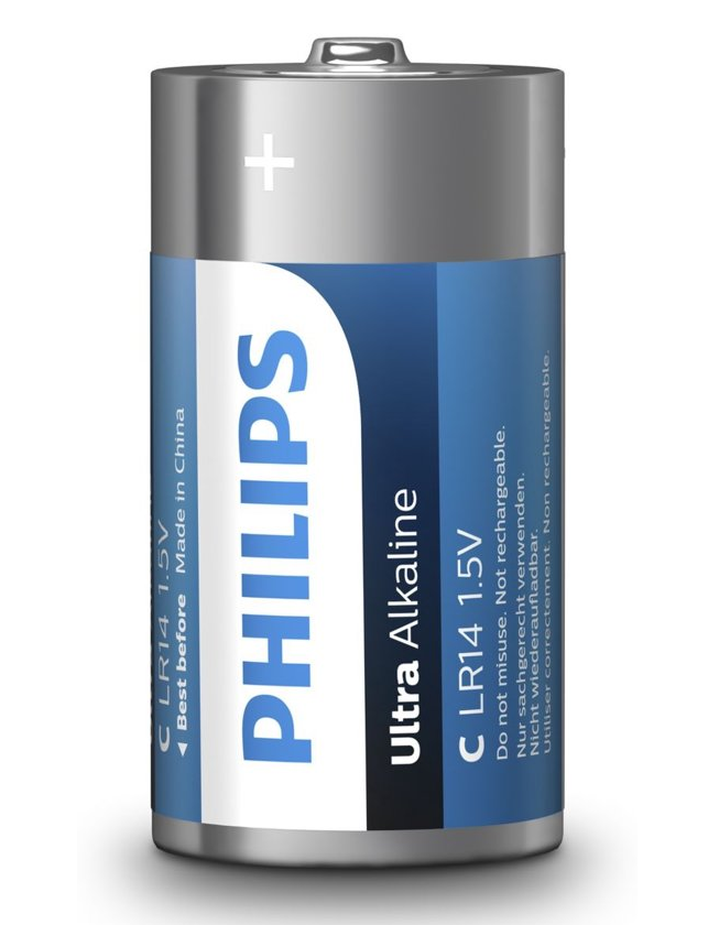 Philips Ultra Alkaline LR14 C - 2 Stuks
