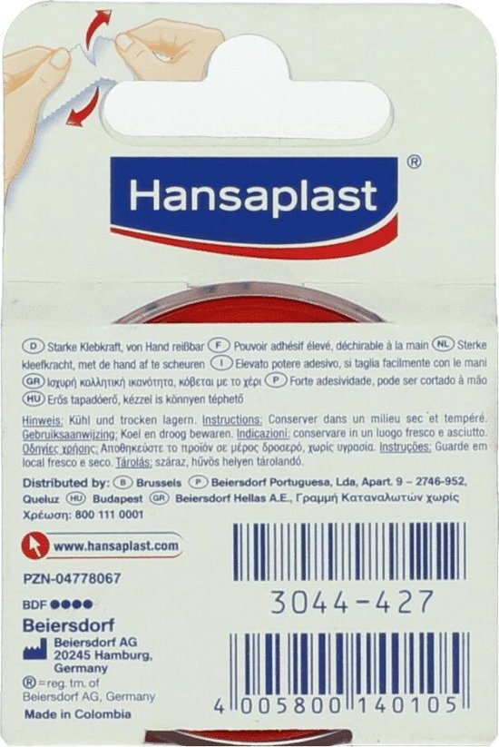 Hansaplast Hechtpleisters - Classic 1.25cmx5m