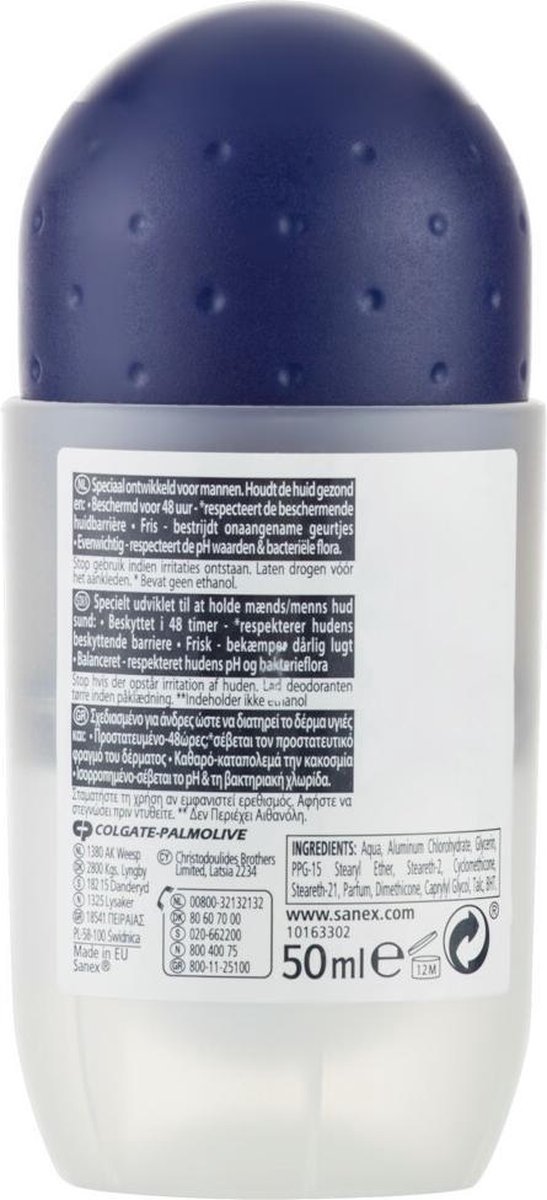 Sanex Deodorant Deoroller Men - Dermo Active Control 50 ml