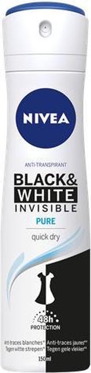 Nivea Deospray Invisible Black & White Pure Woman - 150 ml