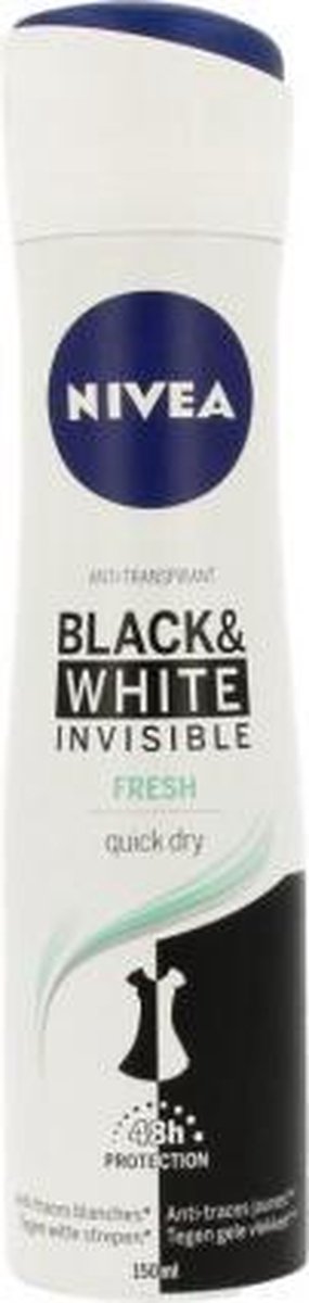 Nivea Deospray Invisible Black & White Fresh Woman - 150 ml