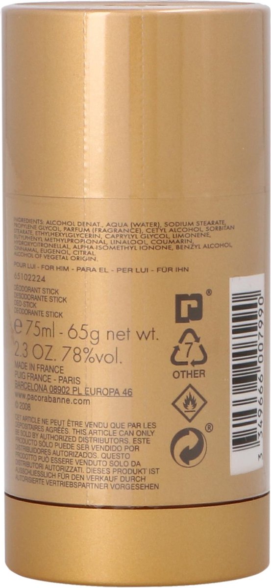 Paco Rabanne 1 Million Deodorant Stick - Men 75ml