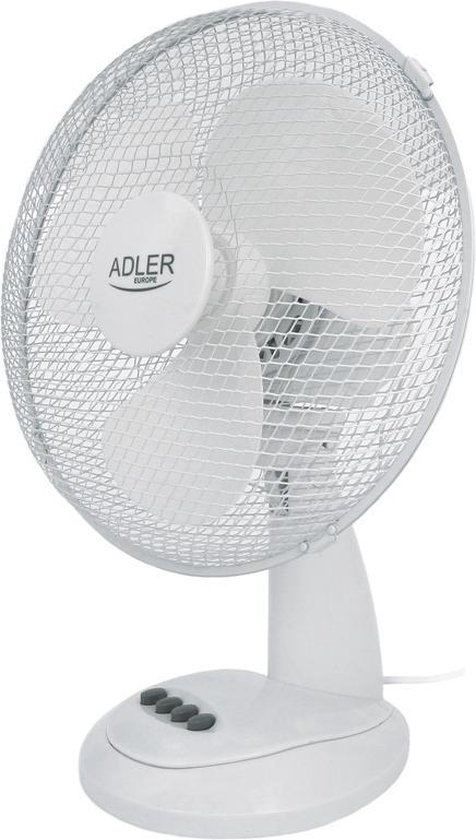 Adler AD 7303 Ventilator - 30 cm - Wit