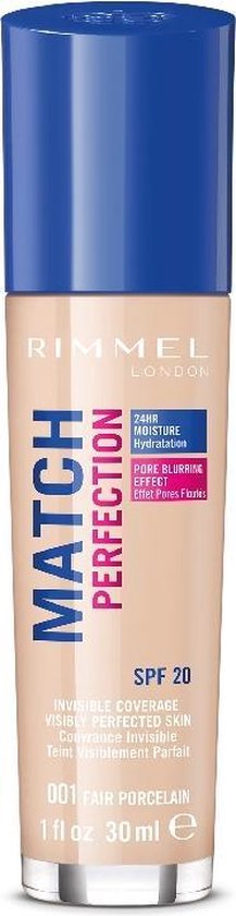 Rimmel Foundation Match Perfection 30 ml - Fair Porcelain 001