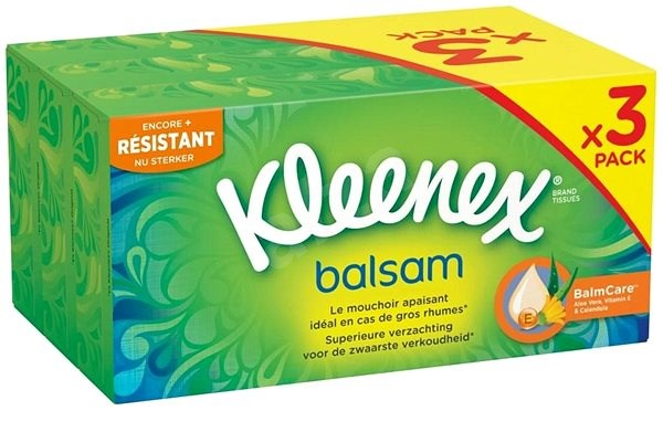Kleenex Zakdoekjes Doos Balsam 3 lagen - 3 x 72 stuks
