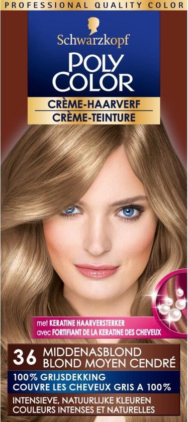 Schwarzkopf Poly Color Semi Permanente Haarverf nr. 36 Middenasblond