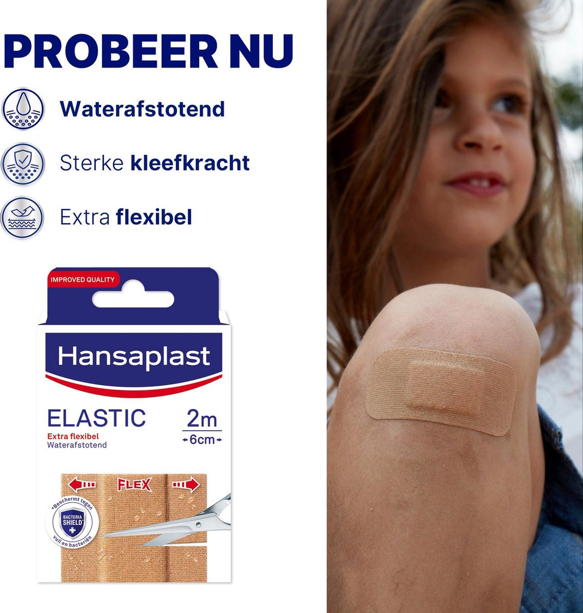 Hansaplast Pleisters - Elastic 2m x 6cm