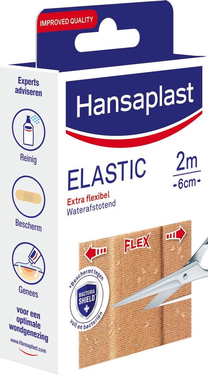 Hansaplast Pleisters - Elastic 2m x 6cm