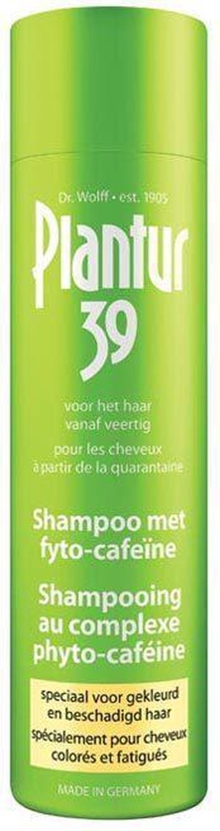 Plantur 39 Shampoo met Fyto-Cafeïne gekleurd en beschadigd haar 250ml