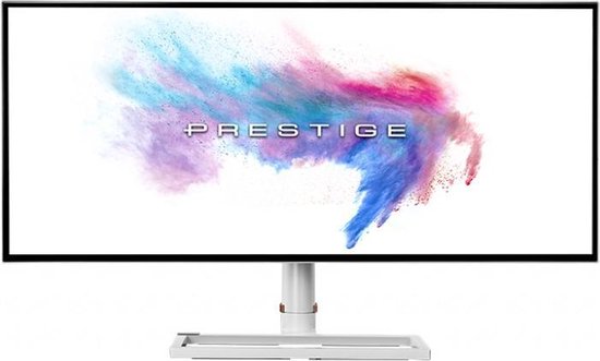 MSI Prestige PS341WU - UltraWide Designer Monitor - 34 inch - Wit