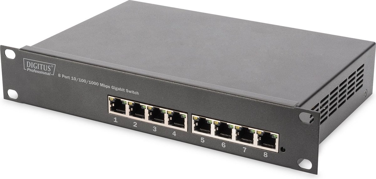 Digitus DN-80114 netwerk-switch Unmanaged Gigabit Ethernet (10/100/1000) - Grijs