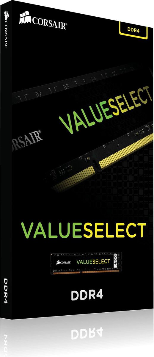 Corsair ValueSelect 4GB, DDR4, 2400MHz geheugenmodule