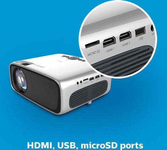 Philips PRIME 2 NPX542 beamer (nieuw 2021 model) - Grijs