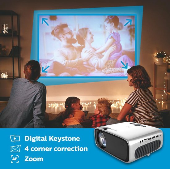 Philips PRIME 2 NPX542 beamer (nieuw 2021 model) - Grijs