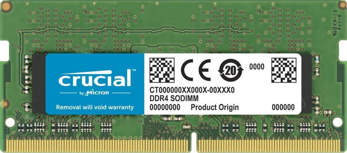 Crucial 32GB 2666MHz DDR4 SODIMM (1x32GB)