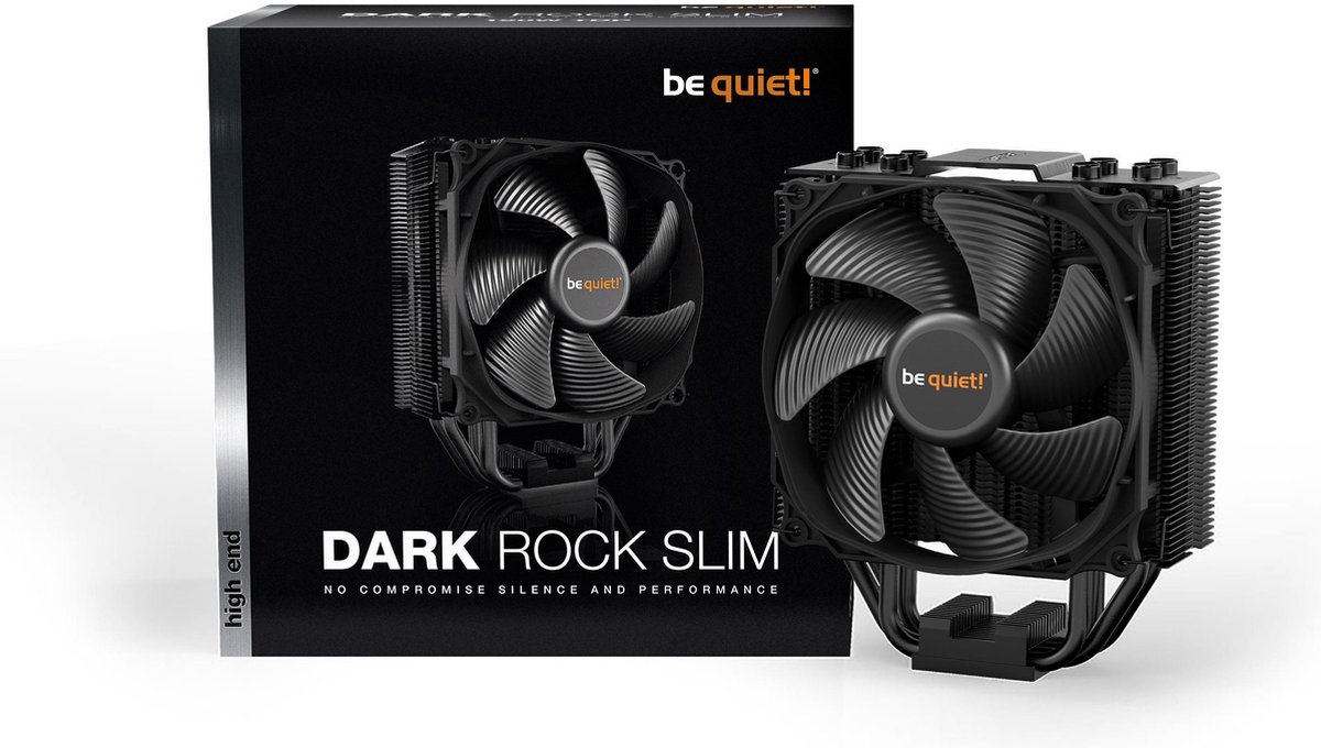be quiet! Dark Rock Slim Processor Koeler 12 cm - Zwart