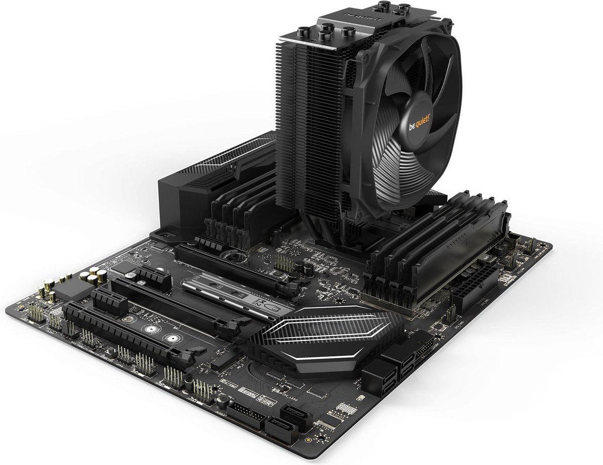 be quiet! Dark Rock Slim Processor Koeler 12 cm - Zwart