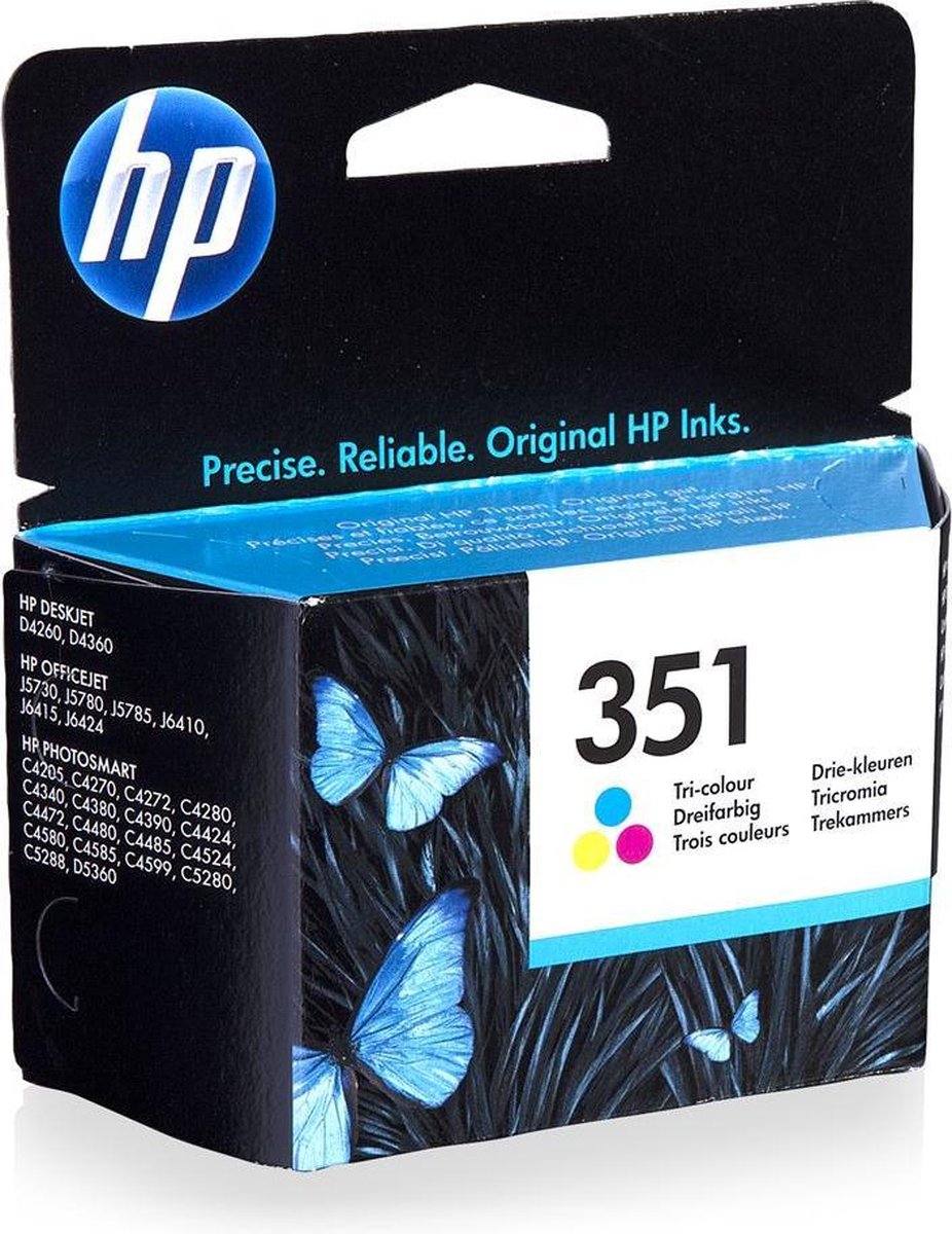 HP 351 Origineel Cyaan, Magenta, 1 stuk(s) - Geel