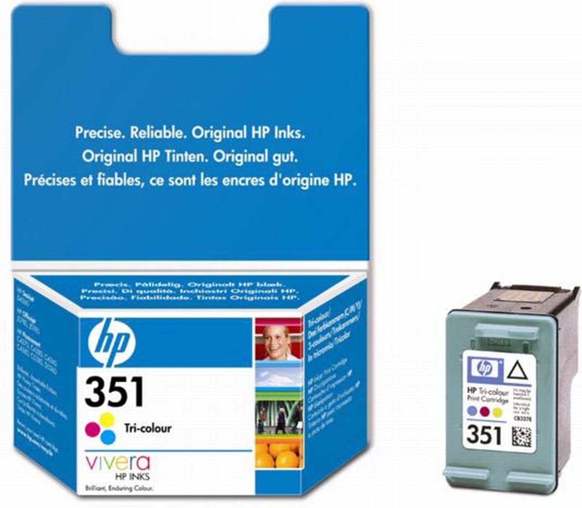 HP 351 Origineel Cyaan, Magenta, 1 stuk(s) - Geel