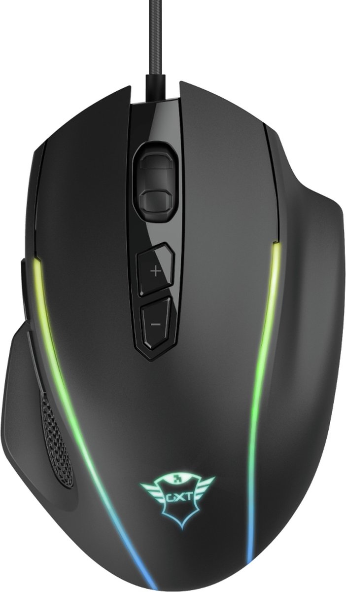 Trust GXT 165 Celox - RGB Gaming Muis 10.000 DPI - Zwart