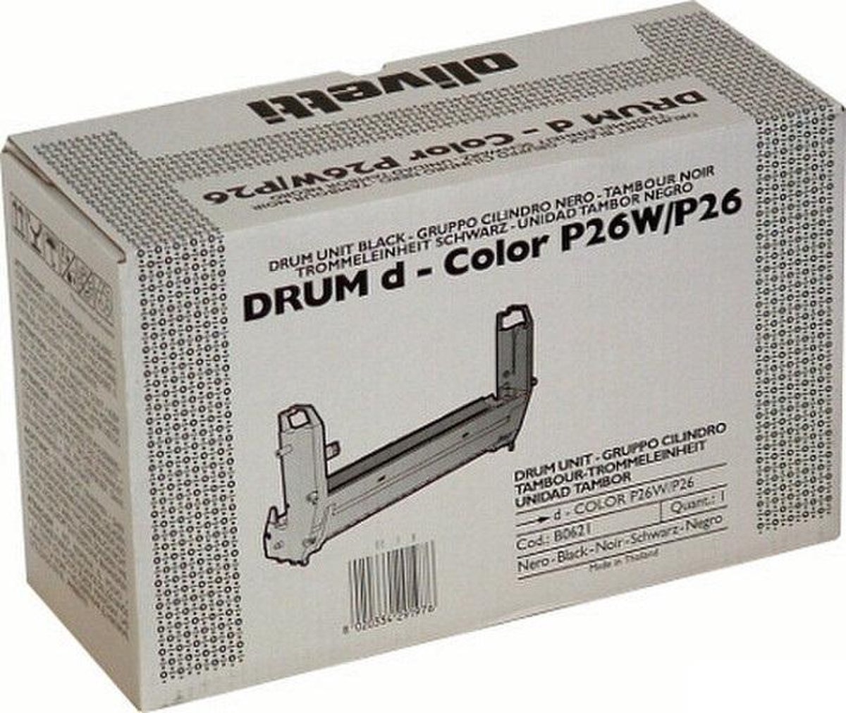 Olivetti D-color P26/P26W drum standard capacity 20.000 pagina's 1-pack - Zwart