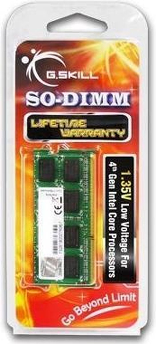 G.Skill 8GB DDR3L SODIMM 1600MHz (1 x 8 GB)