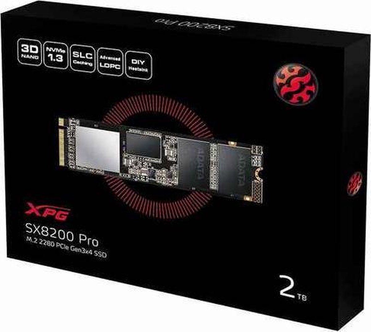 ADATA XPG SX8200 Pro internal solid state drive M.2 256 GB PCI Express 3.0 3D TLC NVMe